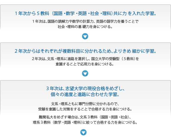 特別進学クラスフローチャート